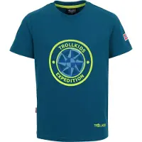 TROLLKIDS - Kid's Windrose T - T-Shirt Gr 128 blau
