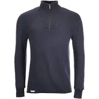 Woolpower Skipullover Zip Turtleneck 400 Dark Navy-S