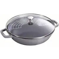 Staub Wokpfanne, 30 cm, 4,4L, grau