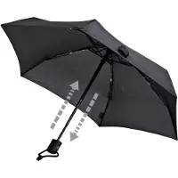 Euroschirm Dainty Automatic Regenschirm - STK - schwarz