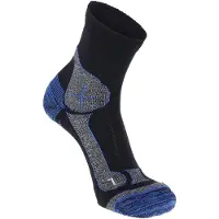 Hanwag Wandelsocken Hike-Merino Socke Unisex Black Royal Blue-Schuhgröße 39 - 41