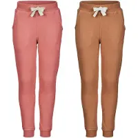 Minymo Jogginghosen - 2er-Pack - Canyon Rose/Braun - - 11 Jahre (146) - Jogginghosen