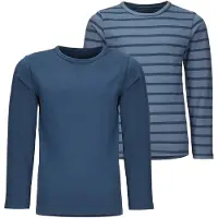 Minymo Bluse - 2er-Pack - Neu Navy m. Streifen - - 3 Jahre (98) - Blusen