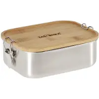 Tatonka Lunch Box I 800 Bamboo - Lunchbox Unisex mit Bambusdeckel und Silikondichtung