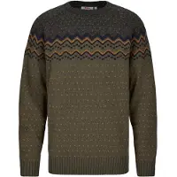 Fjällräven Pullover Ovik Knit Sweater Laurel Green-Deep Forest Herren-S