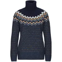 Fjällräven övik Knit Roller Neck W navy-dark navy (560-555) S