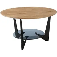 MCA Couchtisch Cadiz rund | Ø70 | Eiche massiv / grau