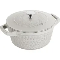 Staub Eisen Runder Gusseisentopf Trüffel 4l