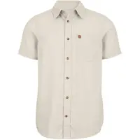 Fjällräven Hemd Övik Travel Shirt SS Herren Chalk White-M