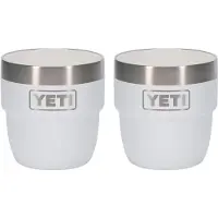 Yeti Rambler Stackable Espresso Cups 4oz, White, stapelbare Thermotasse, 118 ml