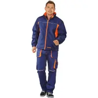 Planam Softshelljacke Basalt Neon marine/orangeL