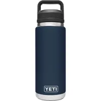 Yeti Rambler Bottle 26oz Chug Cap, Navy Blue, Thermoflasche mit Verschluss, 769 ml