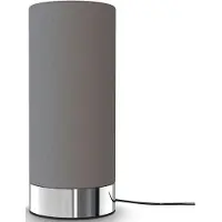 B.K.Licht Nachttischlampe - touch, dimmbar, mit Stecker, E14 Fassung, grau