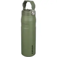 Stanley The AeroLight IceFlow Bottle Flip Straw 2.0 24oz, Dried Pine 10-11283-179 Thermosflasche mit Trinkhalm, 700 ml