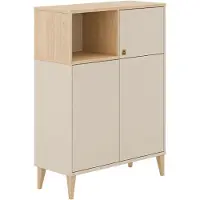 PAIDI Kinderwelten Highboard Mila & Ben , beige , Maße (cm): B: 94,8 H: 129,6 T: 40.1