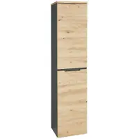 Innostyle Aktenschrank , grau (artisan eiche, graphit), B:45cm H:197cm T:38cm, Dekorfolie, FSC-zertifizierter Holzwerkstoff, Hartfaserplatte, Holzwerkstoff, Kunststoff, MDF, Schränke, Aktenschrank