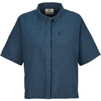 Fjällräven - Women's Övik Hemp Camp Shirt S/S - Hemd Gr M blau