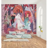 Komar Kindertapete "Disney Frozen Forest Friendship" bedruckt glatt