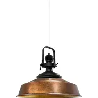 Bamyum Pendelleuchte Kupferfarben-Asletl Hängelampe Metall Ø40 cm, Modern Lampe