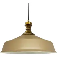 Bamyum Beige Asletl-Knob Industrie Pendelleuchte, 41 cm Moderne Metall Lampe