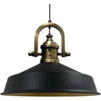 Bamyum Pendelleuchte Industrial Asletl-Marine Vintage 40 cm - Schwarz