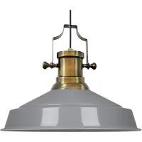 ROYALTECH Hängelampe Augusta , dimmbar, alu / grau / zink, für Wohn- / Esszimmer, Metall, Vintage, Pendelleuchte