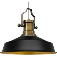 Bamyum Asletl Hängelampe Industrial aus Metall 41 cm, Küchenlampe Vintage E27, Wohnzimmerlampe Hängend Vintage, Pendelleuchte Esstisch - Schwarz
