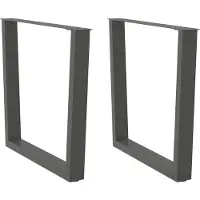 vidaXL Esstisch Beine V-Form 2 Stück Anthrazit 90x(72-73,3) cm Stahl