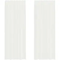 vidaXL Voile Vorhänge mit Stangentaschen 2 Stk. Weiß