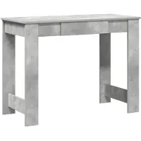 vidaXL Schreibtisch Betongrau 100x45x75 cm Holzwerkstoff