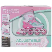 Coppens Inline Skates verstellbar rosa grün Größe 37-40 mehrfarbig