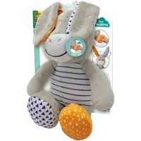 SES Creative Tiny Talents 13136 Guck-Guck Plüschesel, Interaktives Kuscheltier für Babys, Spielzeug-Esel, 0,8 Jahr(e)