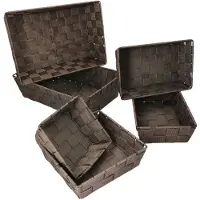 MamboCat 6tlg. Set Deko- & Aufbewahrungskorb Alvaro braun - 1 x 23005 + 2x 23013 + 2 x 23023 + 1 x 23033