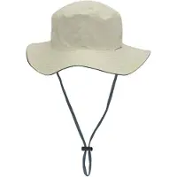 Chillouts Fischerhut "Santana Hat", Damen, Gr. L/XL, beige, navy, Canvas, Kunstfaser, unifarben, Hüte Fischerhut, leicht, strapazierfähig, Größen verstellbar durch anpassbarem Riemen