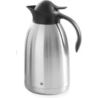 Hendi Isolierkanne doppelwandig 1,5L Edelstahl/PP Schwarz