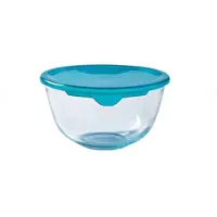 Pyrex - Cook & Enjoy Rührschüssel mit Deckel 2,3 Liter - Transparent - Borosilikatglas - Polypropylen