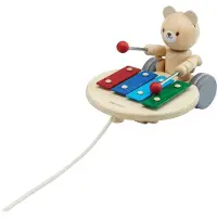 PlanToys Holzspielzeug Musikalischer Bär zum Nachziehen