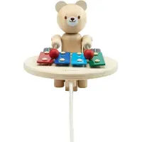 PlanToys Holzspielzeug Musikalischer Bär zum Nachziehen