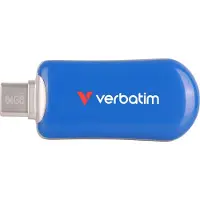 Verbatim 30232, 64 GB, USB Typ-C, 3.2 Gen 1 (3.1 Gen 1), 100 MB/s, Ohne Deckel, Blau