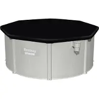 Bestway PVC-Abdeckplane Ø 427 cm, schwarz, rund