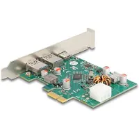 DeLOCK PCI Express x1 Karte zu 1 x extern USB Type-C Buchse PD 30 W + 2 x extern USB Typ-A Buchse US