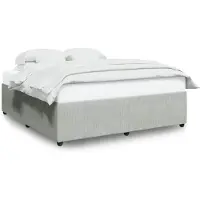 vidaXL Bettgestell ohne Matratze Hellgrau 180x200 cm Samt