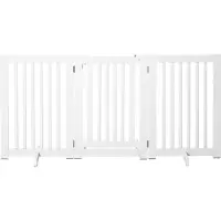 PawHut Zaun Zaun für Hunde Tür Sicherheit Zaun MDF, D06-047-1