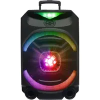 N-Gear THE FLASH 1550D | Tragbarer Bluetooth-Lautsprecher mit Lichtshow und Mikrofon