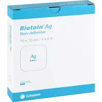 Coloplast GmbH Biatain Ag Schaumverband 10x10 cm nicht 5 St
