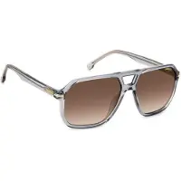 Carrera 302/S Herren-Sonnenbrille Vollrand Pilot Kunststoff-Gestell, grau