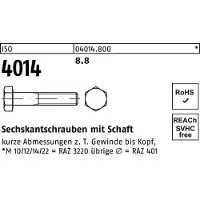 Hörger & Geßler Sechskantschraube ISO 4014 m.Schaft M 22 x 70 8.8