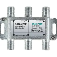 Axing BAB 4-20P, Kabelsplitter, 5 - 1218 MHz, Grau, A, 20 dB, F
