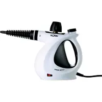 Solac Steam jet 2.1, Tragbarer Dampfreiniger, 0,35 l, Schwarz, Weiß, Tasten, Drehregler, 3,5 m, 1050 W