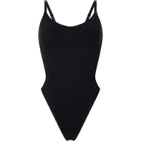 Hunkemoller Nahtlos betonender Body mit hohem Beinausschnitt Schwarz